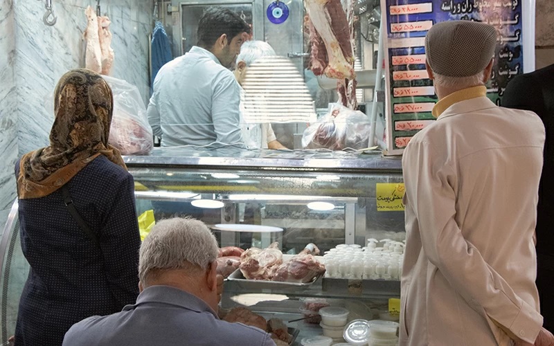 خرید‌های گرمی گوشت در بازار کرمان!